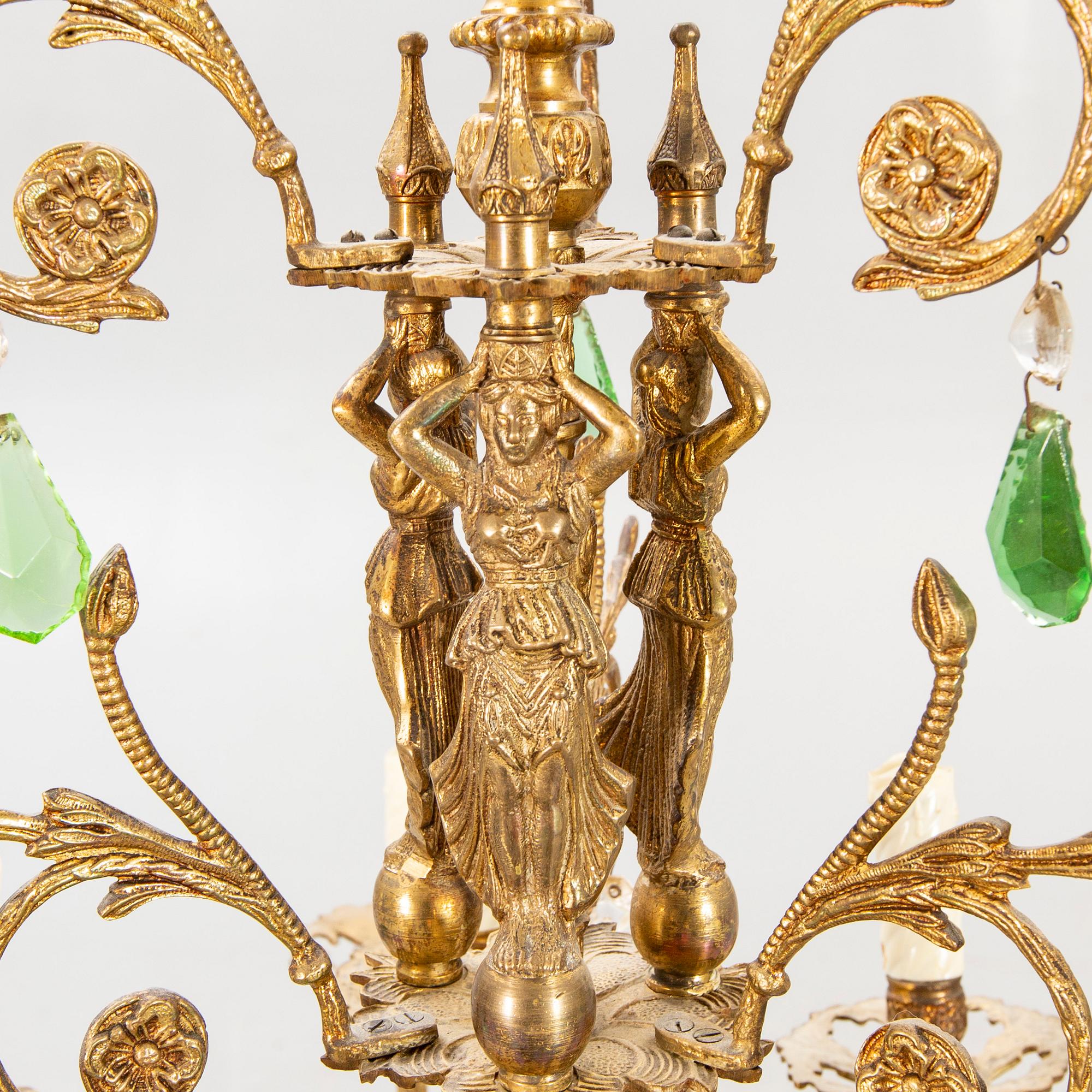 A chandelier second half of the 20th century.
