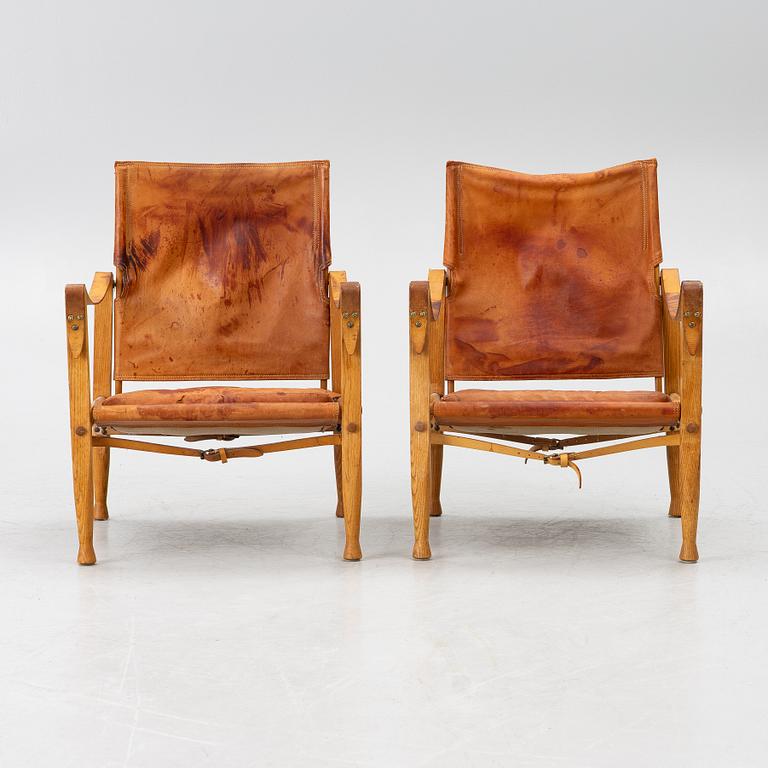 Kaare Klint, karmstolar, "Safari", ett par, Rud. Rasmussens Snedkerier, Danmark, 1900-talets andra hälft.