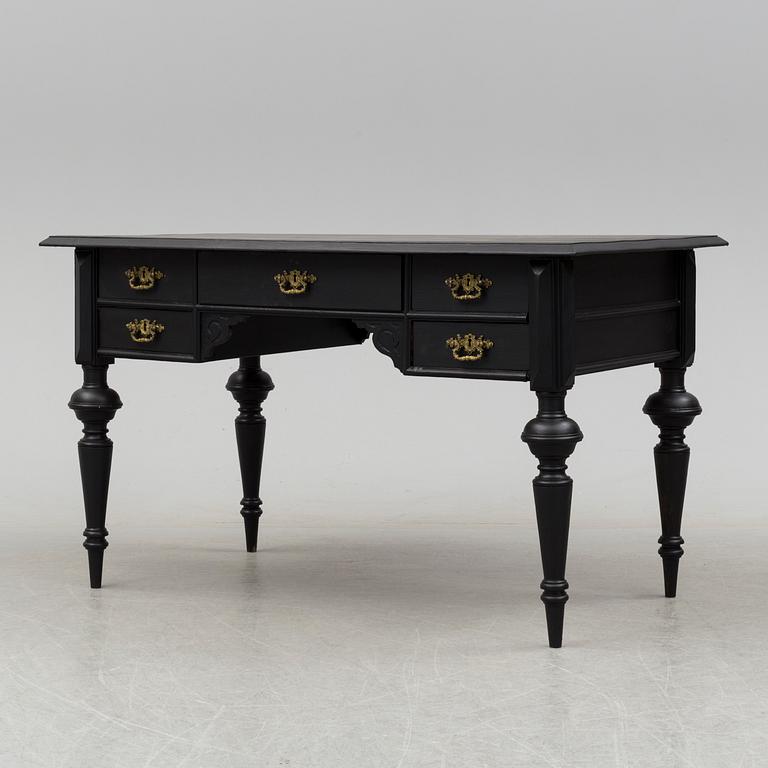 a painted neo Renaissance writing desk from the late 19th century.