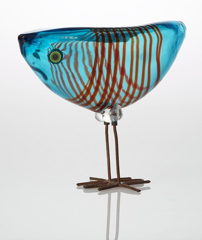 An Alessandro Pianon 'Pulcino' glass bird, Vistosi, Italy 1960's.