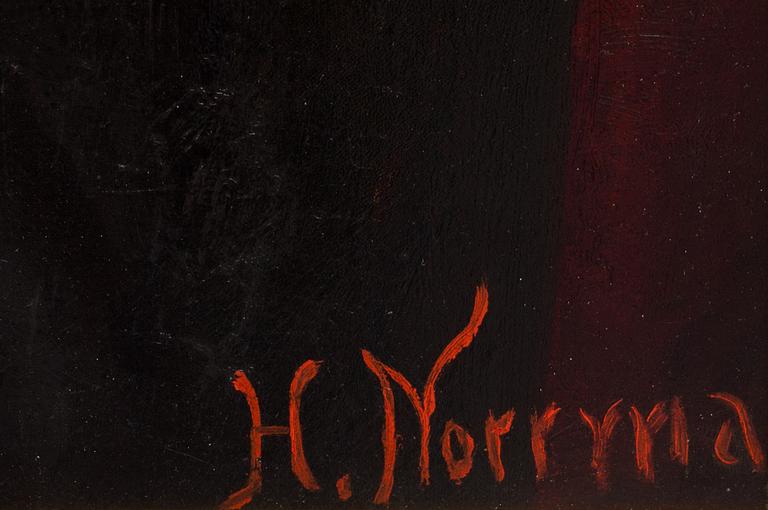 HERMAN NORRMAN. olja på duk, signerad.