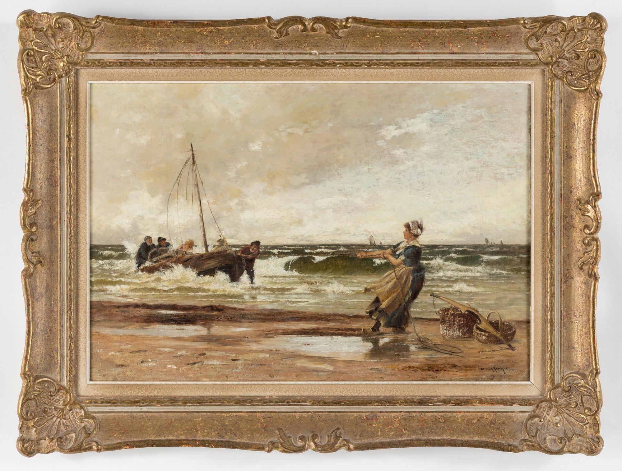 HEINRICH RASCH, Oil on canvas, signed.