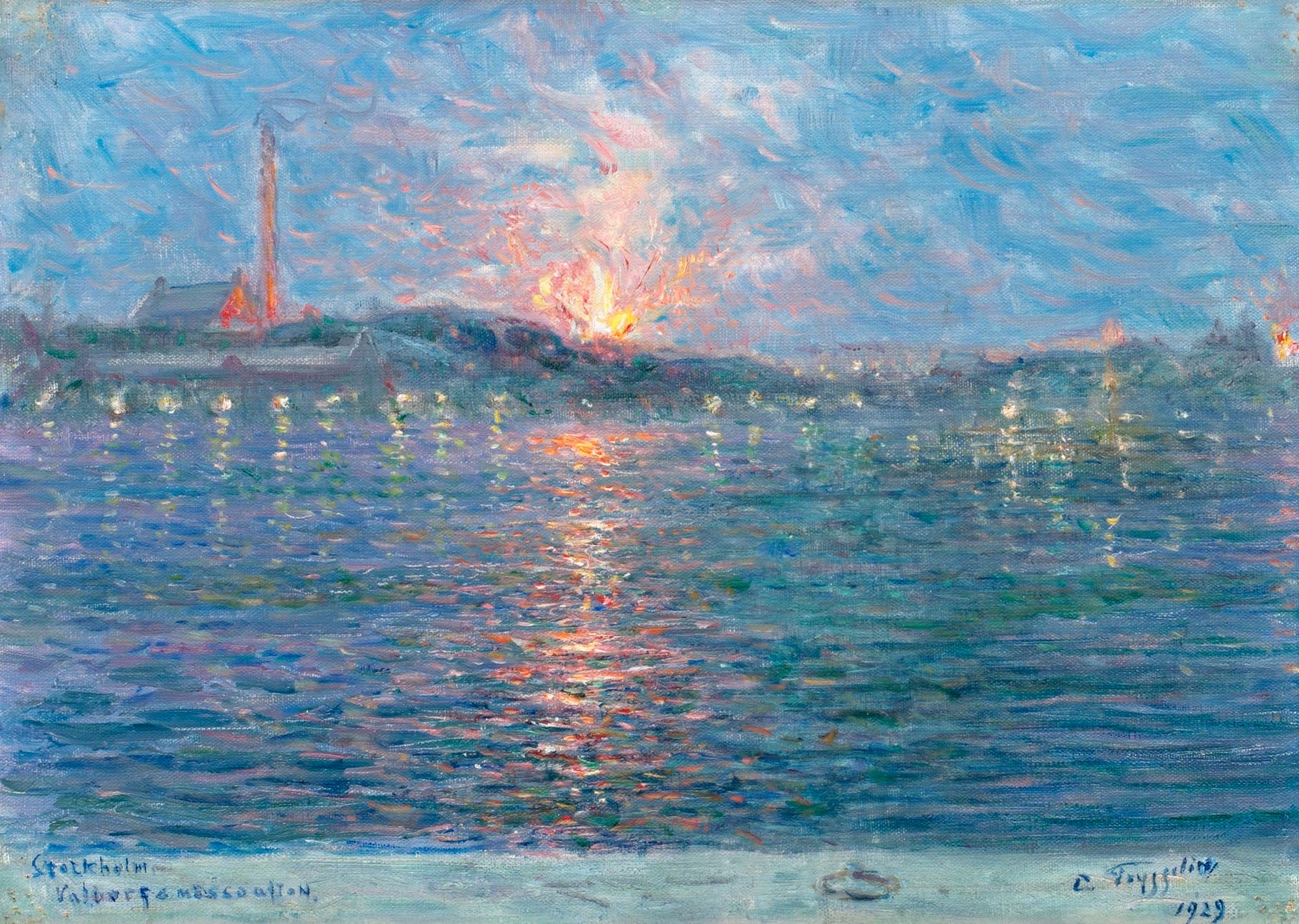 Erik Tryggelin, "Valborgsmässoafton, Stockholm".