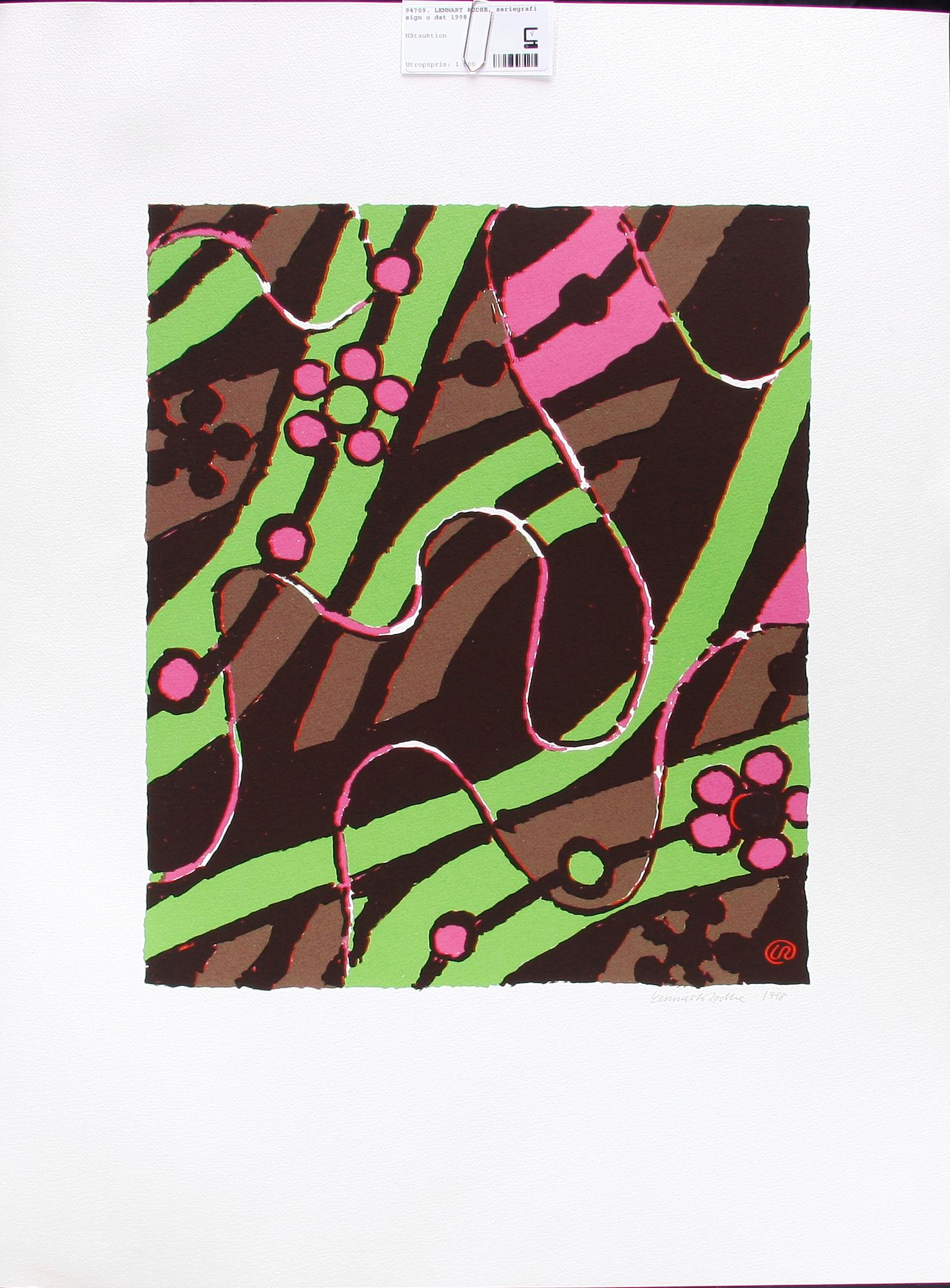 LENNART RODHE, seriegrafi, sign o dat 1998.