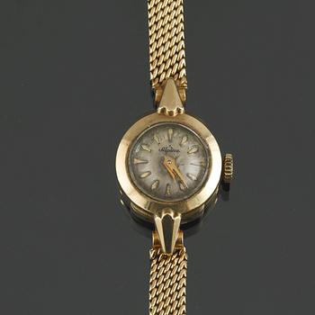 ARMBANDSUR, dam,  Alpina, 14 k guld samt 18 k guld, total vikt ca 20 g.