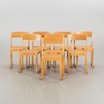 EIGHT PROBABLY SVEN MARKELIUS CHAIRS.