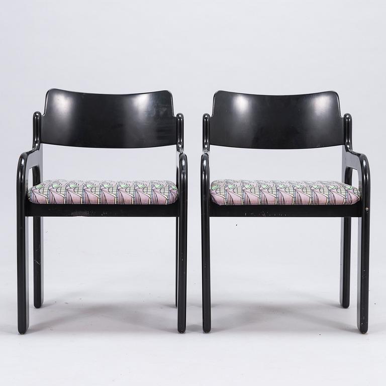 EERO AARNIO, A dinner table and four chairs "Flamingo" for Asko.