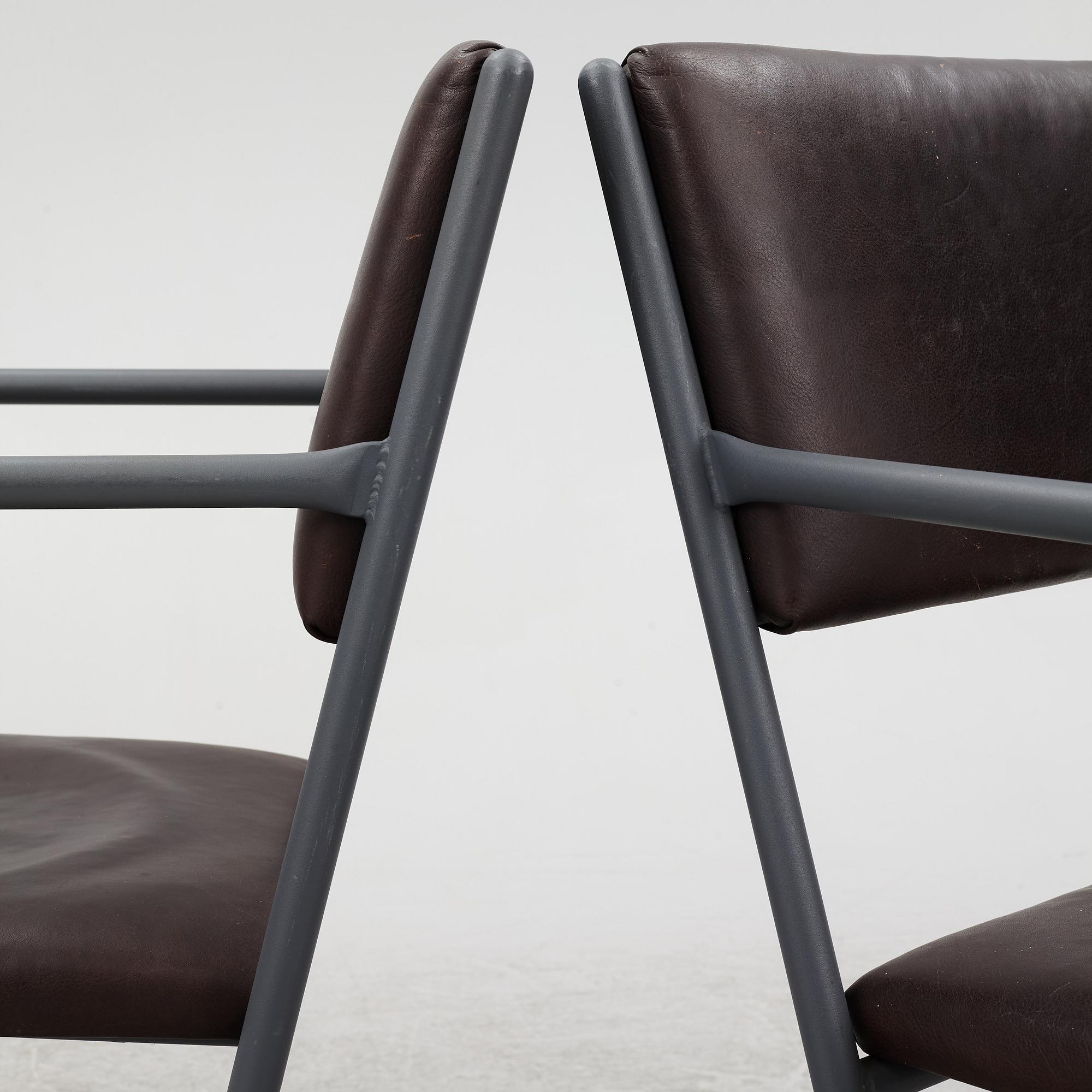 Jonas Bohlin, a pair of 'Skeppsholmen' armchairs, Jonas Bohlin Design AB.