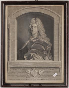 GRAVYRER, 4 st, bland annat George Vertue, 1700-tal.