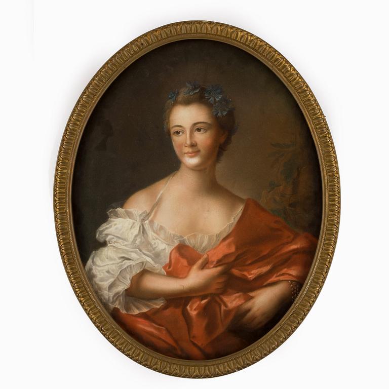 OKÄND KONSTNÄR, 1700-tals kopia, pastell på papper, bär otydlig signatur och datering, 1800/1900-tal.