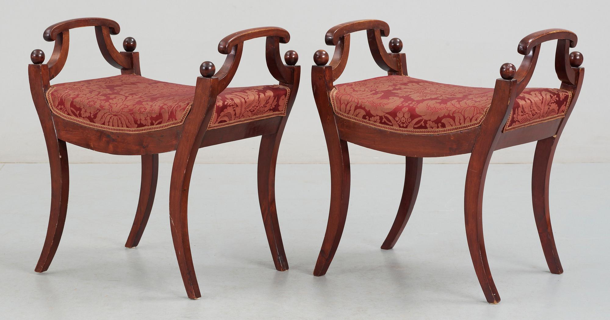 BANKETTER, ett par, Karl Johan, 1800-talets första hälft.