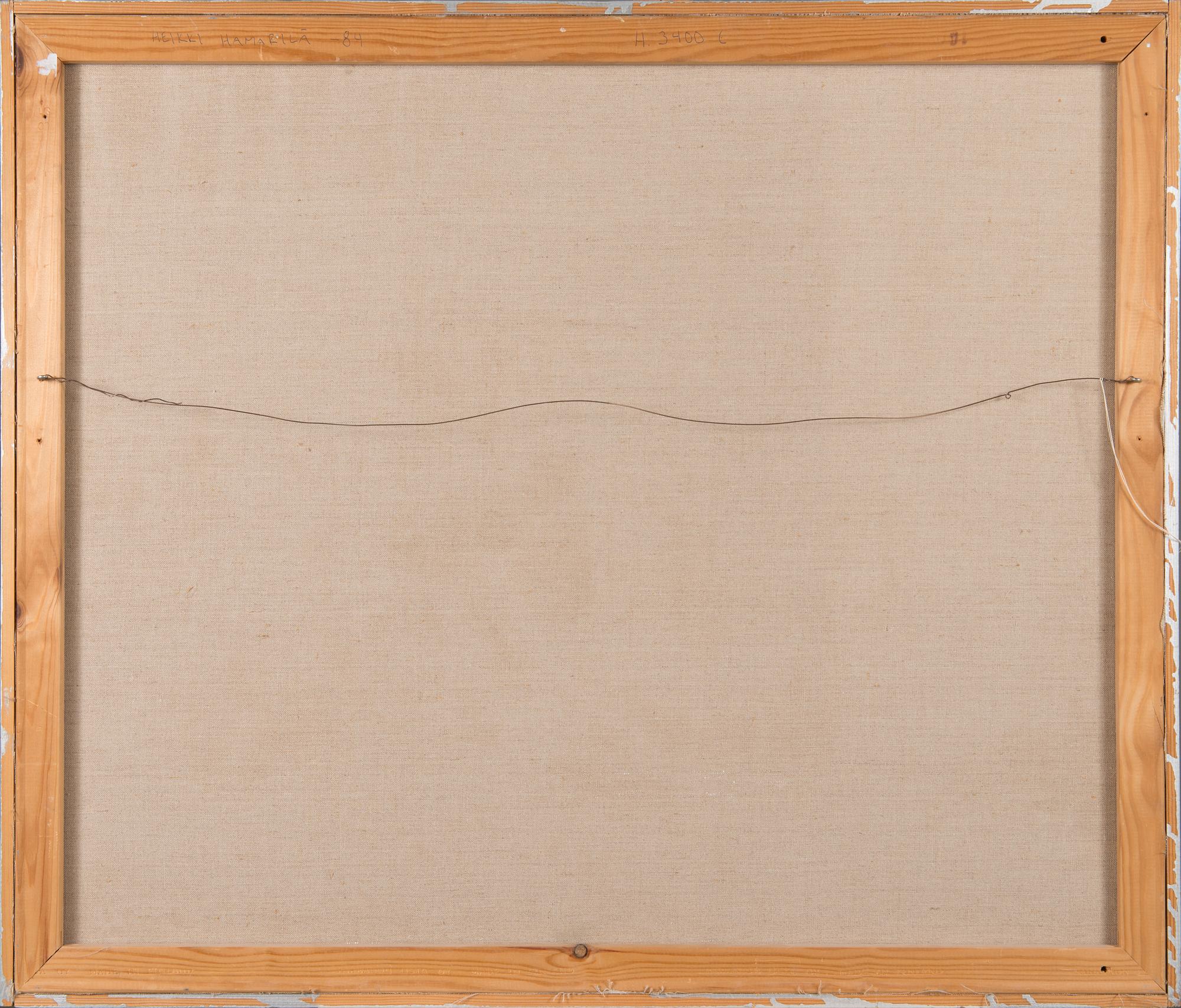 HEIKKI HAMARILA, oil on canvas, signed and dated -84.