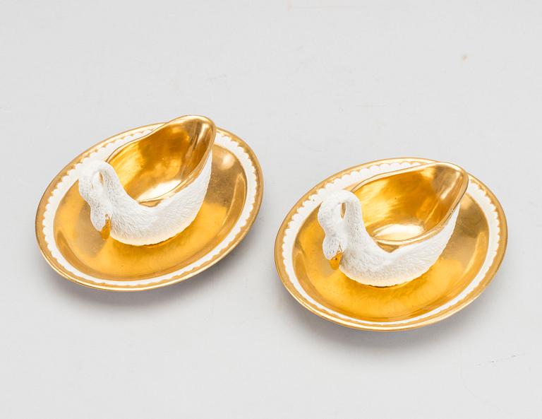 GRÄDDSNIPOR, ett par, Sevres, Frankrike, empire.
