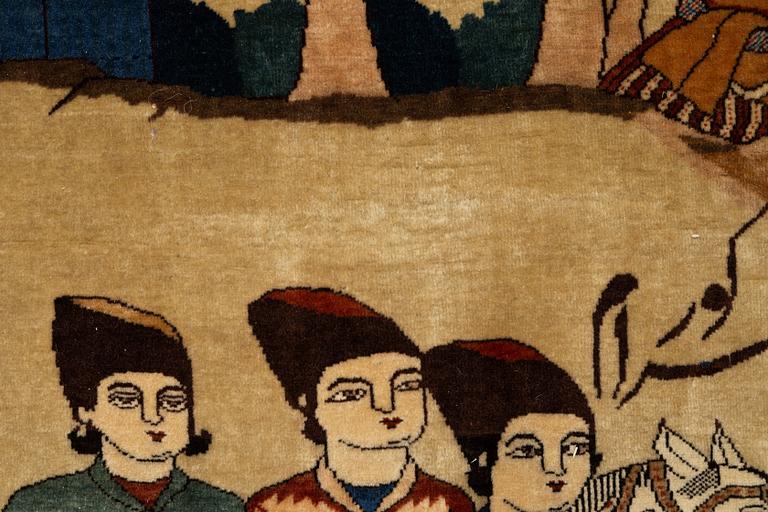 Matta, Antik Keshan, sk Motachem, ca 197 x 143 cm.