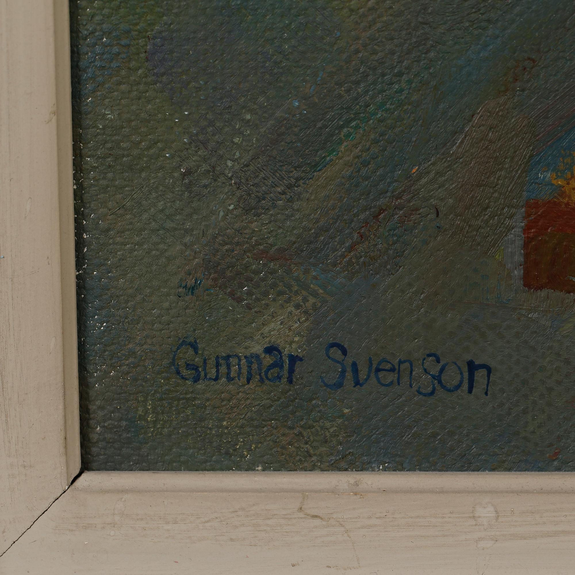 GUNNAR SVENSSON, olja på duk, signerad.
