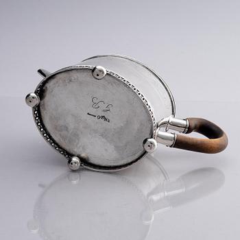 A Swedish 18th century silver tea-pot, mark of Mikael Nyberg, Stockholm 1795.
