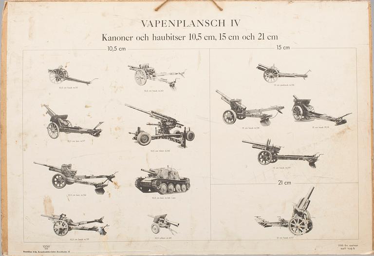 CYKEL, ARMÉVELOCIPED m/42 med plansch för armévelociped m/1930.