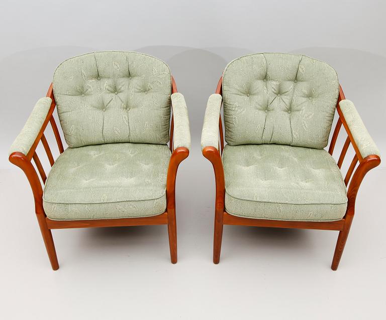 FÅTÖLJER, 1 par, "Andorra", Bröderna Andersson, Ekenässjön AB, 1900-talets andra hälft.