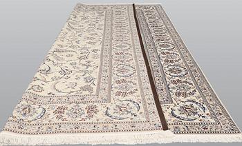 A carpet, Nain, part silk, so-called 9LAA, c. 400 x 290 cm.