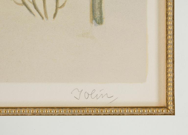 EINAR JOLIN, färglitografi, sign o numr 28/360.