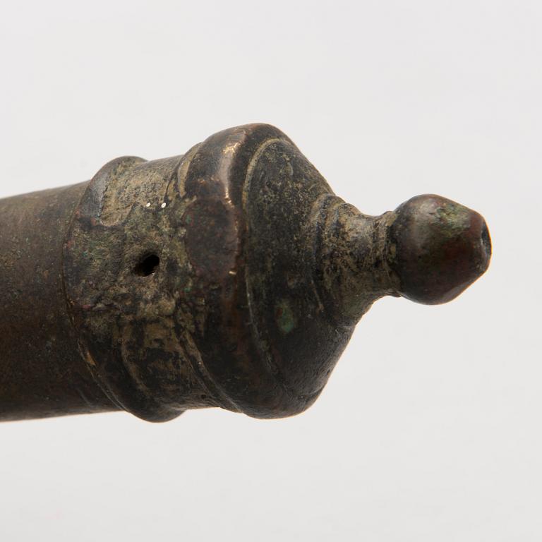 An 18th Century bronze signal cannon.
