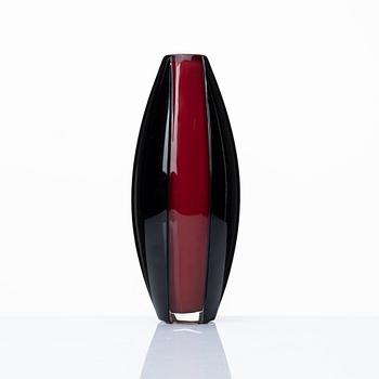 Matz Borgström, a glass vase, Orrefors, Sweden 1989.