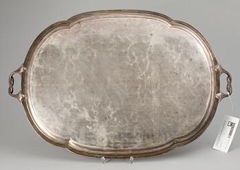 BRICKA, silver, Ryssland 1875. Vikt ca 1700 gram.