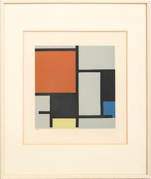 Piet Mondrian, serigraph numbered 174/300.