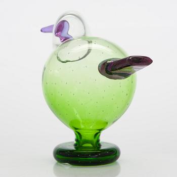 Oiva Toikka, glasfågel, signerad Oiva Toikka IITTALA SCOPE 192.