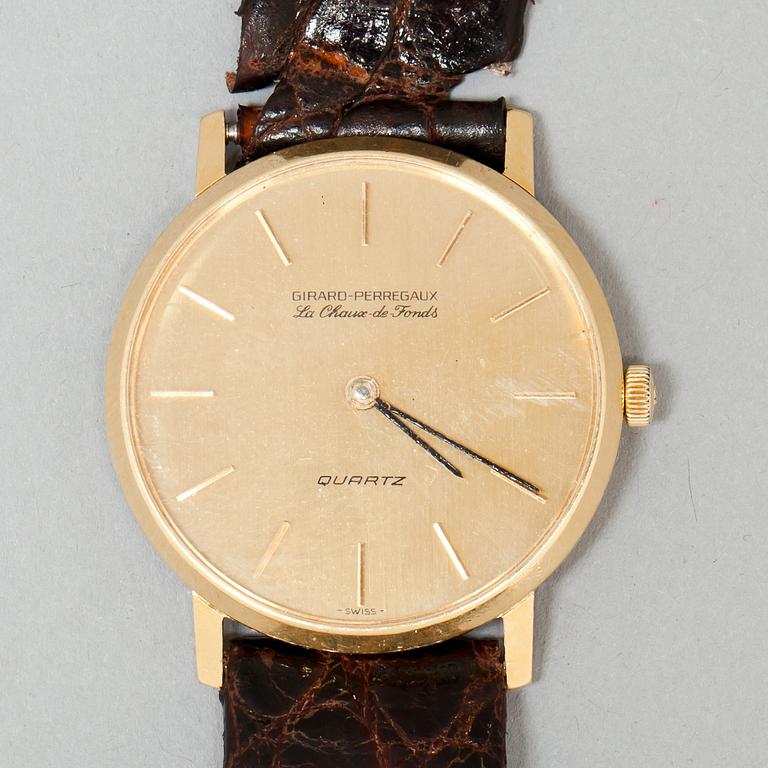 HERRARMBANDSUR, 18k guld, Girard-Perregaux, quartz, 1900-tal.