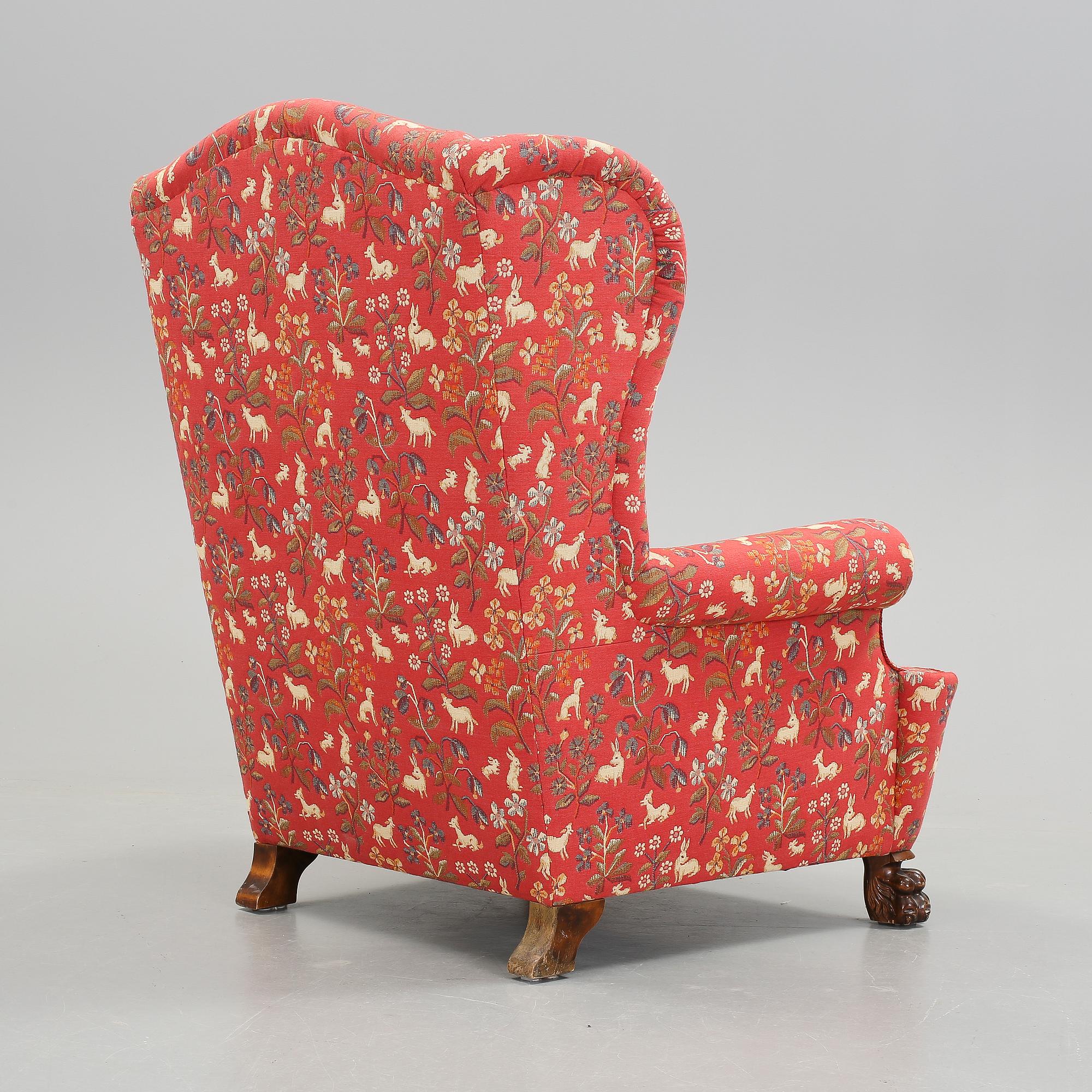 FÅTÖLJ, barockstil, 1900-tal.
