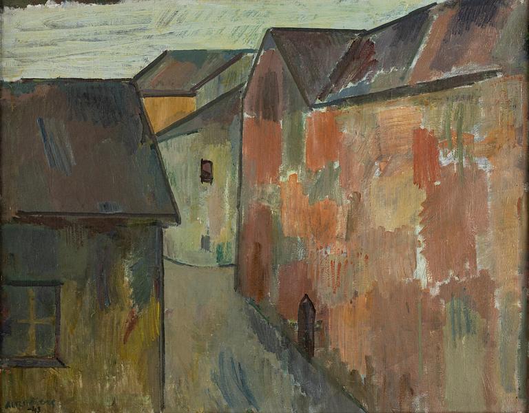 Alf Lindberg, oil on canvas, signed and dated -43.
