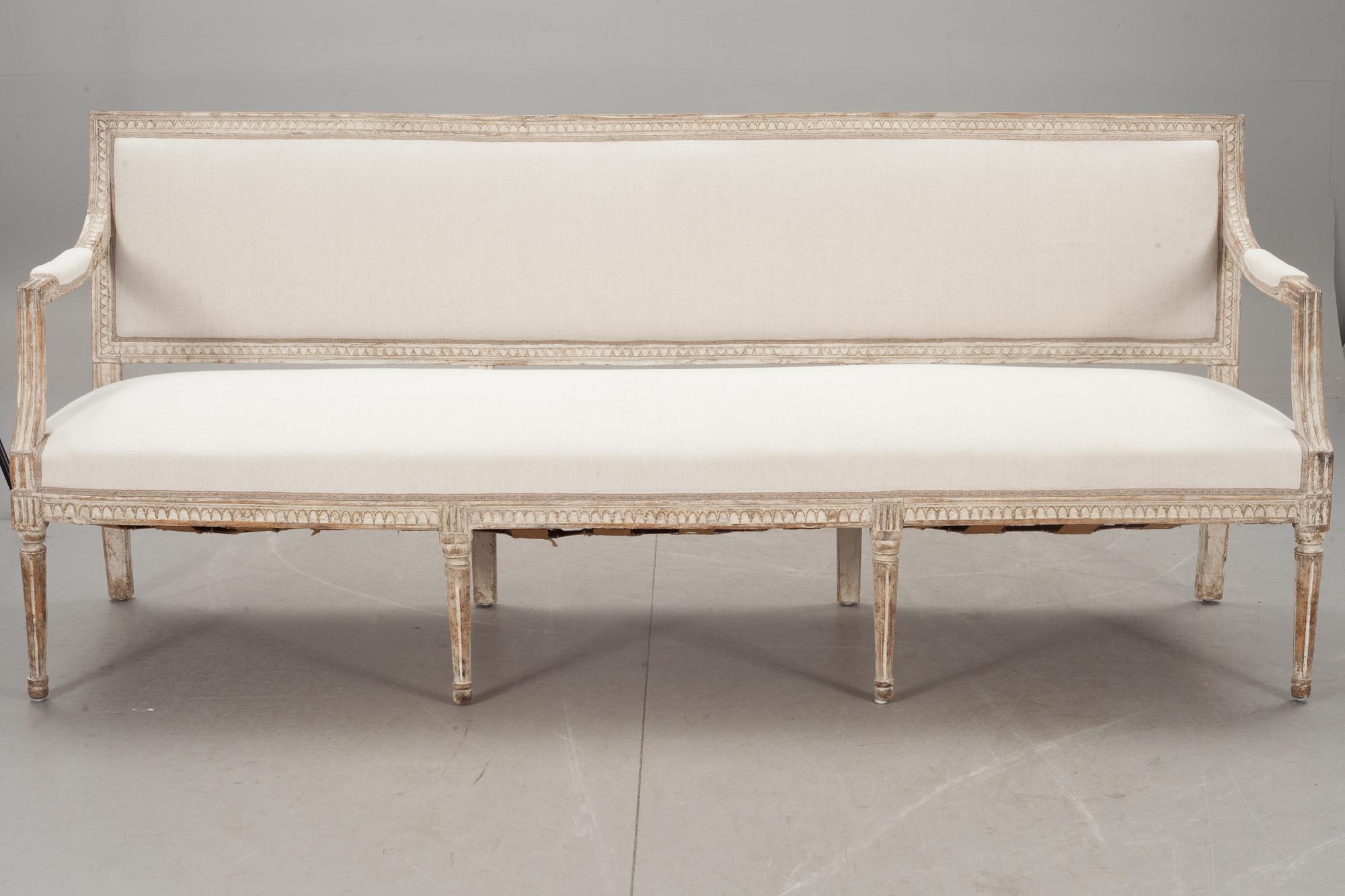 SOFFA, sengustaviansk, omkring 1800.