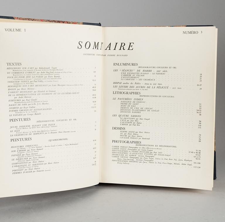 VERVE CATALOGUES VOLUME 1, bound together no. 3-6, 1938-1939.