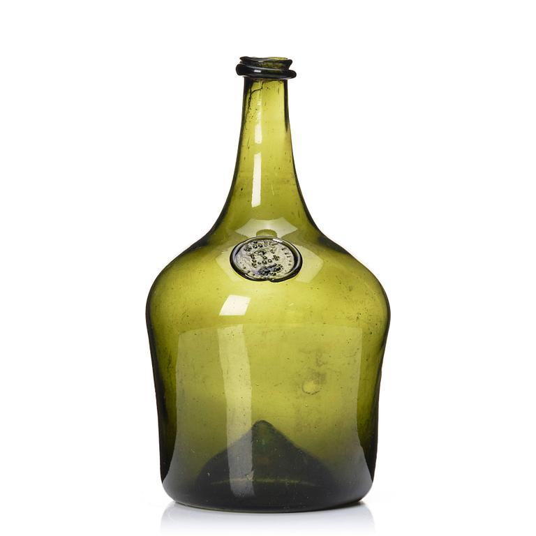 A bottle with seal mark, presumably late 18th Century.