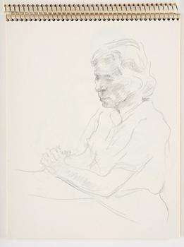 Lotte Laserstein, Sketchbook with approximately 42 drawings, of which 1 is signed.