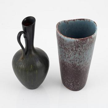 A set of nine stoneware miniatures, vases and bowls, Rörstrand.