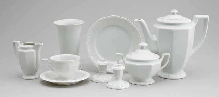 KAFFESERVIS, 29 del, porslin, "Classic Rose", Rosenthal.