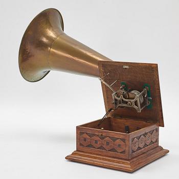Trattgrammofon, tidigt 1900-tal.