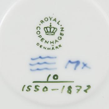 A 37 piece porcelain service 'Blå blomst', Royal Copenhagen, Denmark.