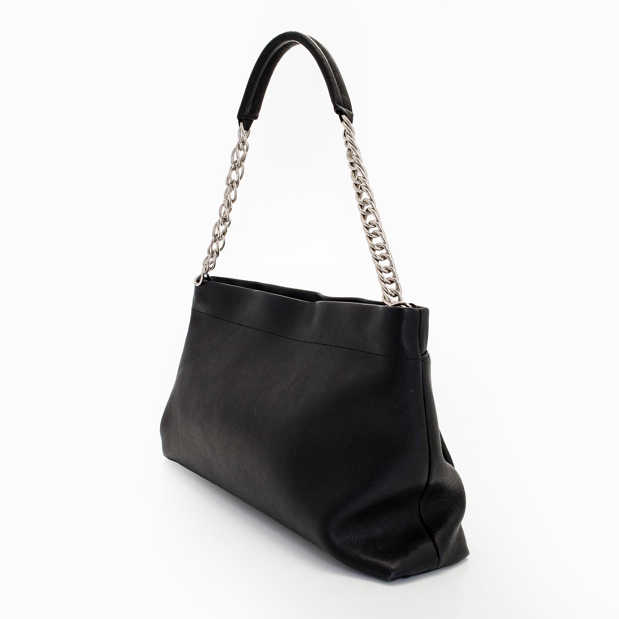 Chanel, a black caviar leather handbag, 2008-09.