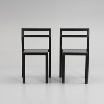 Boris Berlin/Poul Christiansen, a set of six 'Non' chairs, Komplot design, Källemo, 21st century.