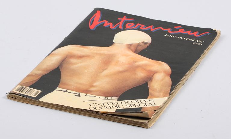 WARHOL, ANDY. Tidskrift, "Interview", sign.