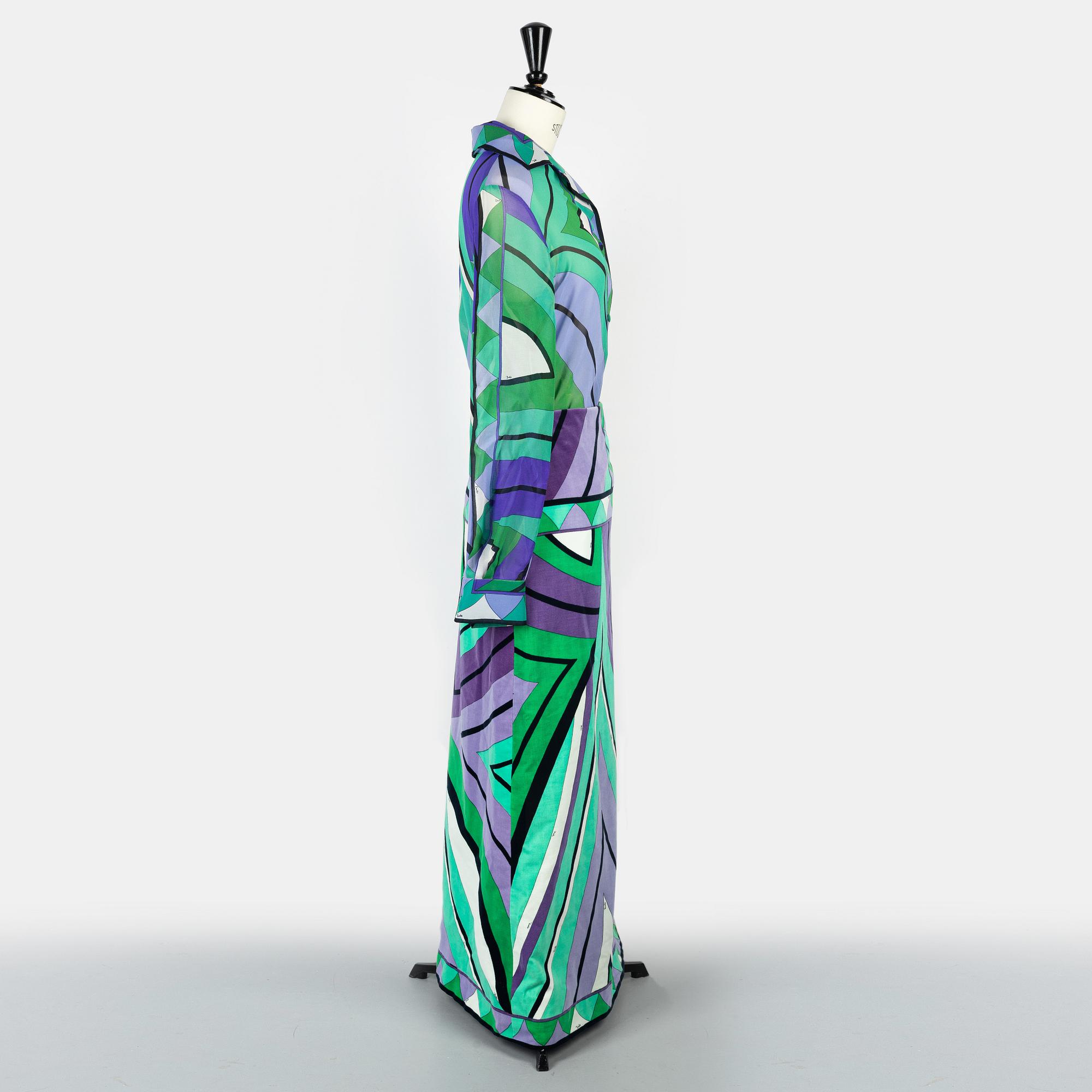 Emilio Pucci, tvådelad ensemble, storlek It 6.