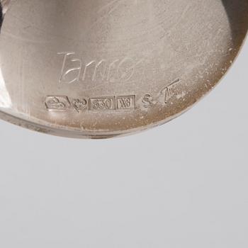 LJUSSTAKE, "Trumpet", silver, Tapio Wirkkala, Kultakeskus, Tavastehus 1999. Tot. vikt ca 158 g.