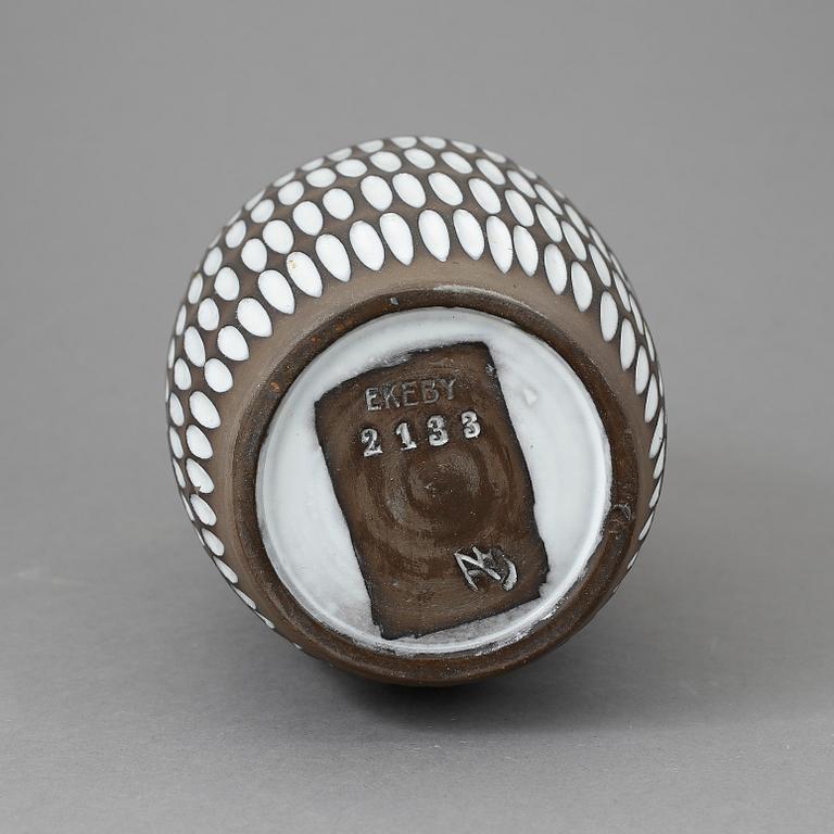 VAS, stengods, "Negro", Ingrid Atterberg, Uppsala Ekeby, 1900-talets tredje kvartal.