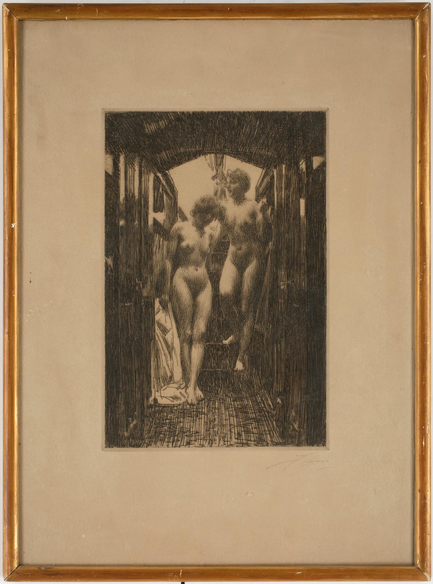 ANDERS ZORN, etsning, sign.