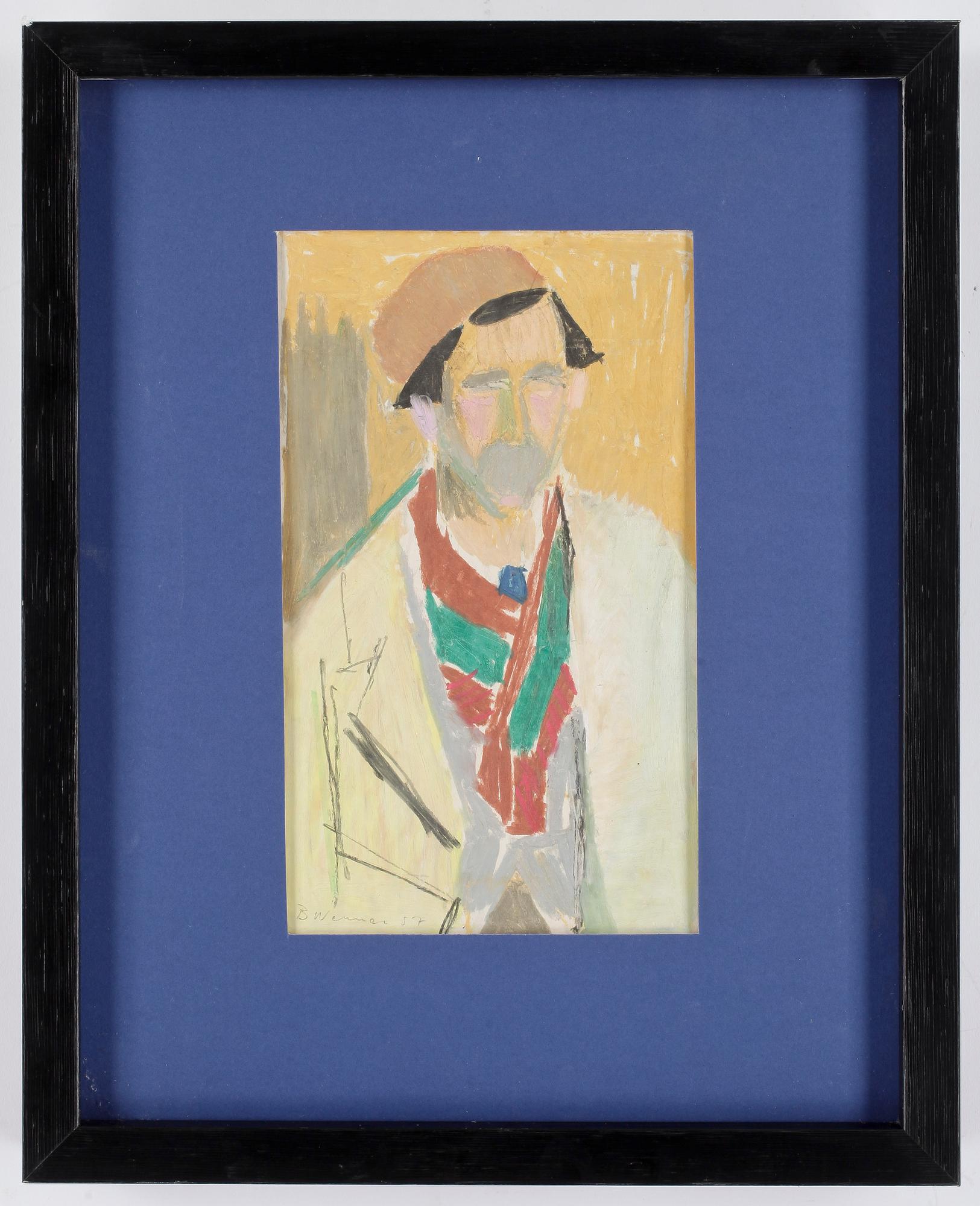 NALLE WERNER, Pastell, signerad och daterad -57.