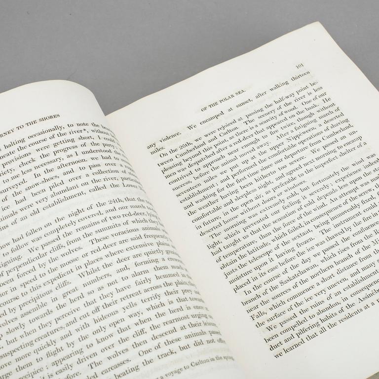 BOK, John Franklin, "The Polar Sea, in the years 1819,20,21, and 22". John Murray, London, 1823.