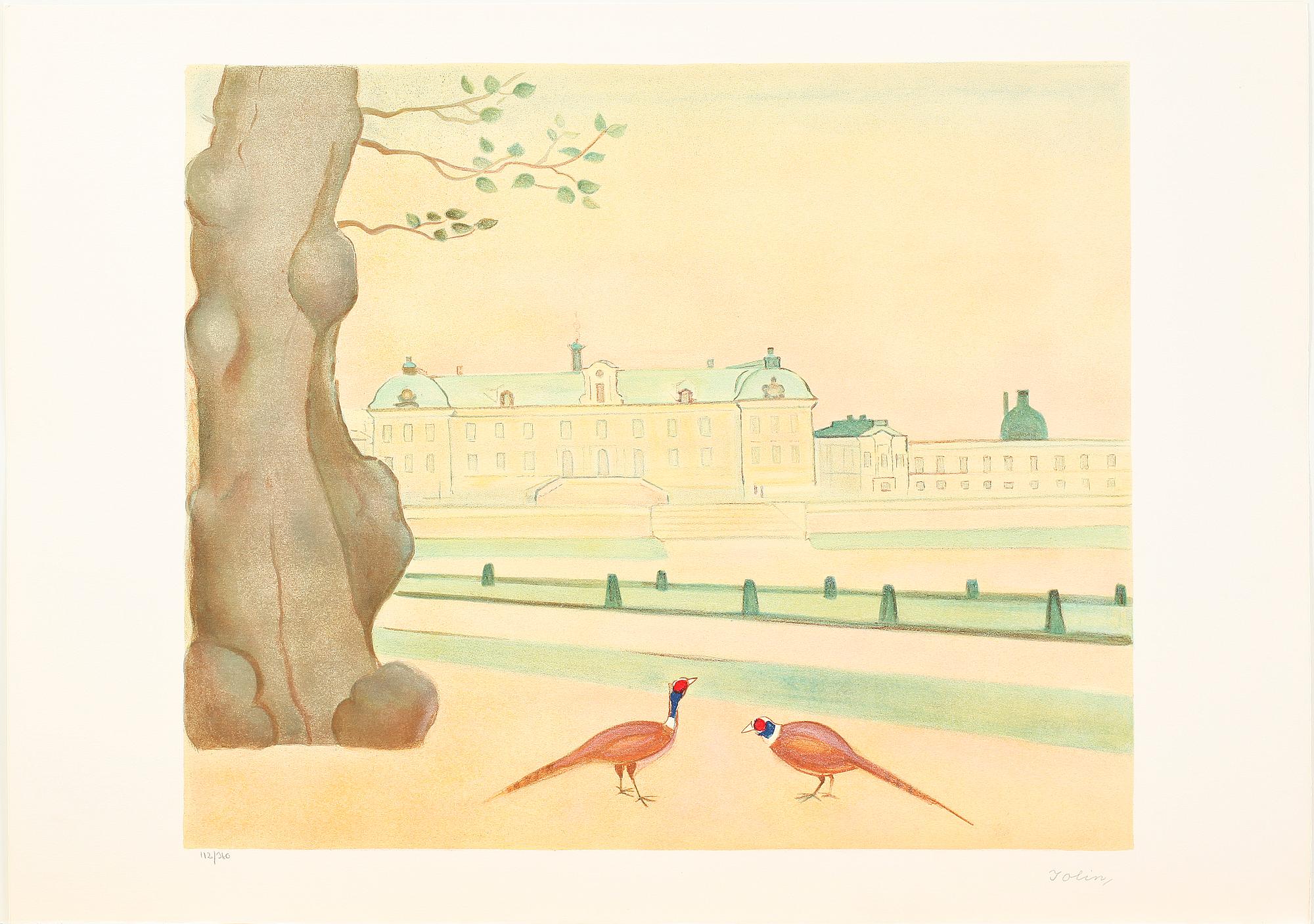 EINAR JOLIN, portfölj med 10 färglitografier, sign och numr 112/360.